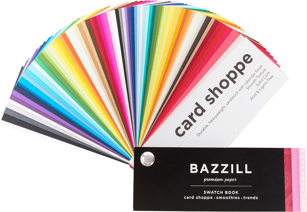 Bazzill premium paper cardstock swatch book