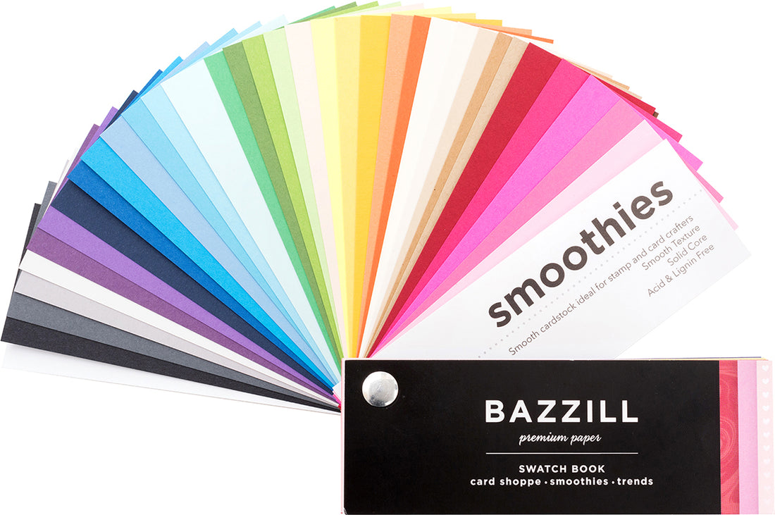 Bazzill premium paper cardstock swatch book Craft Supply House