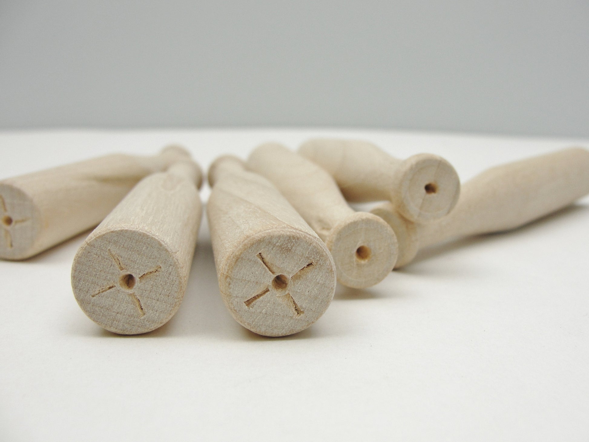 4" miniature baseball bat set of 6 - Wood parts - Craft Supply House