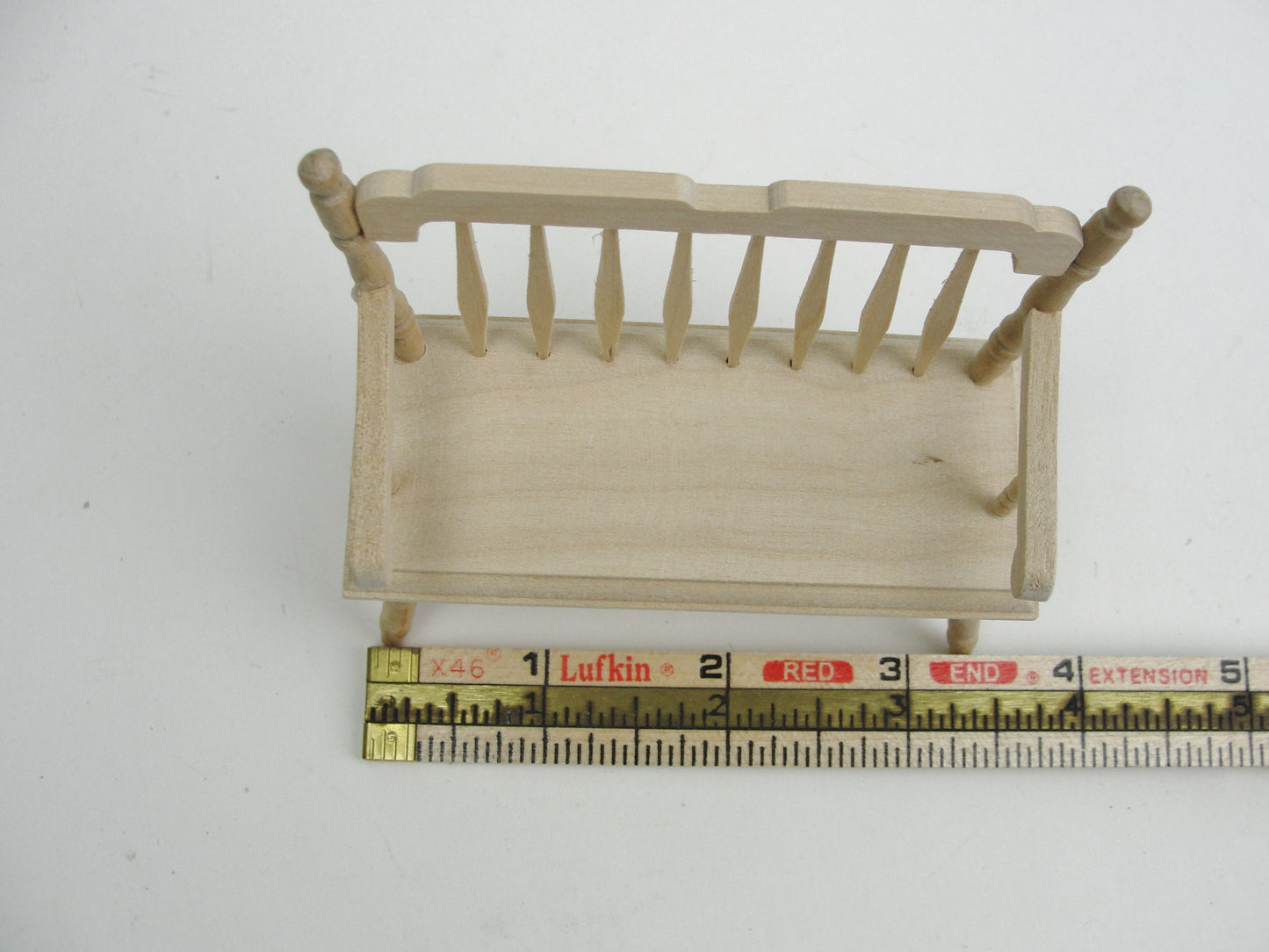 Dollhouse miniature Deacon Bench 1:12 scale