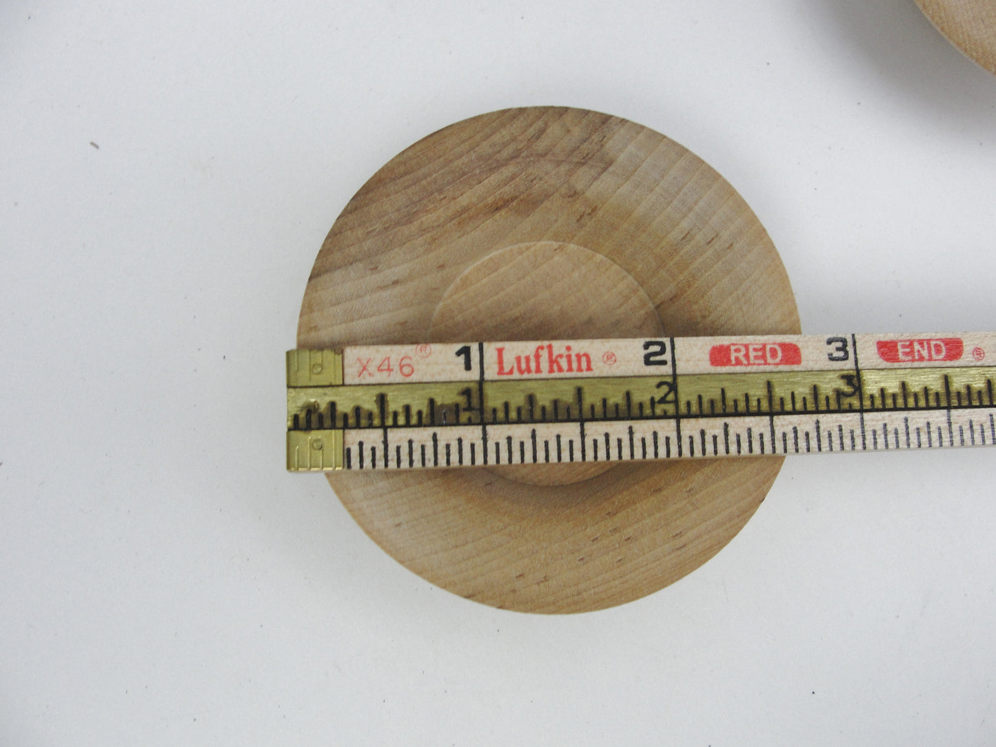 Flared edge miniature wooden bowl, small ring cupset of 3