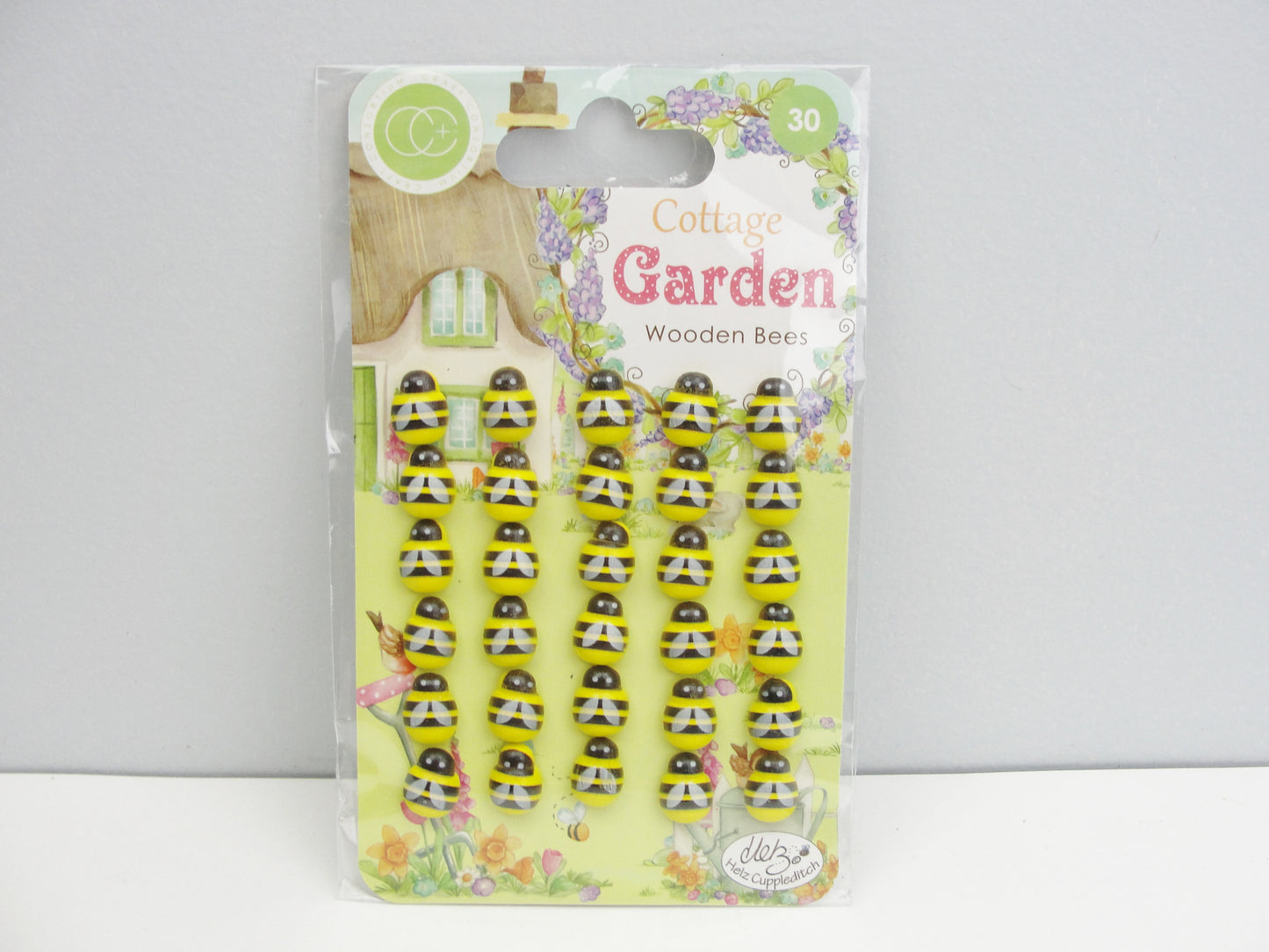 Mini wooden bees pack of 30 pieces