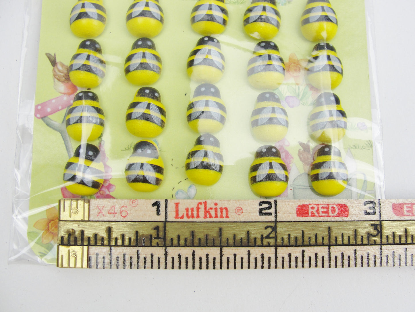 Mini wooden bees pack of 30 pieces