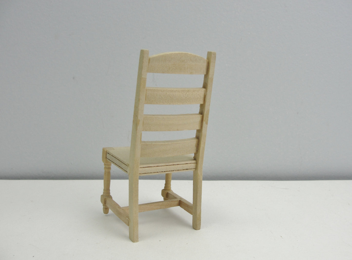 Dollhouse furniture ladder back dining chair