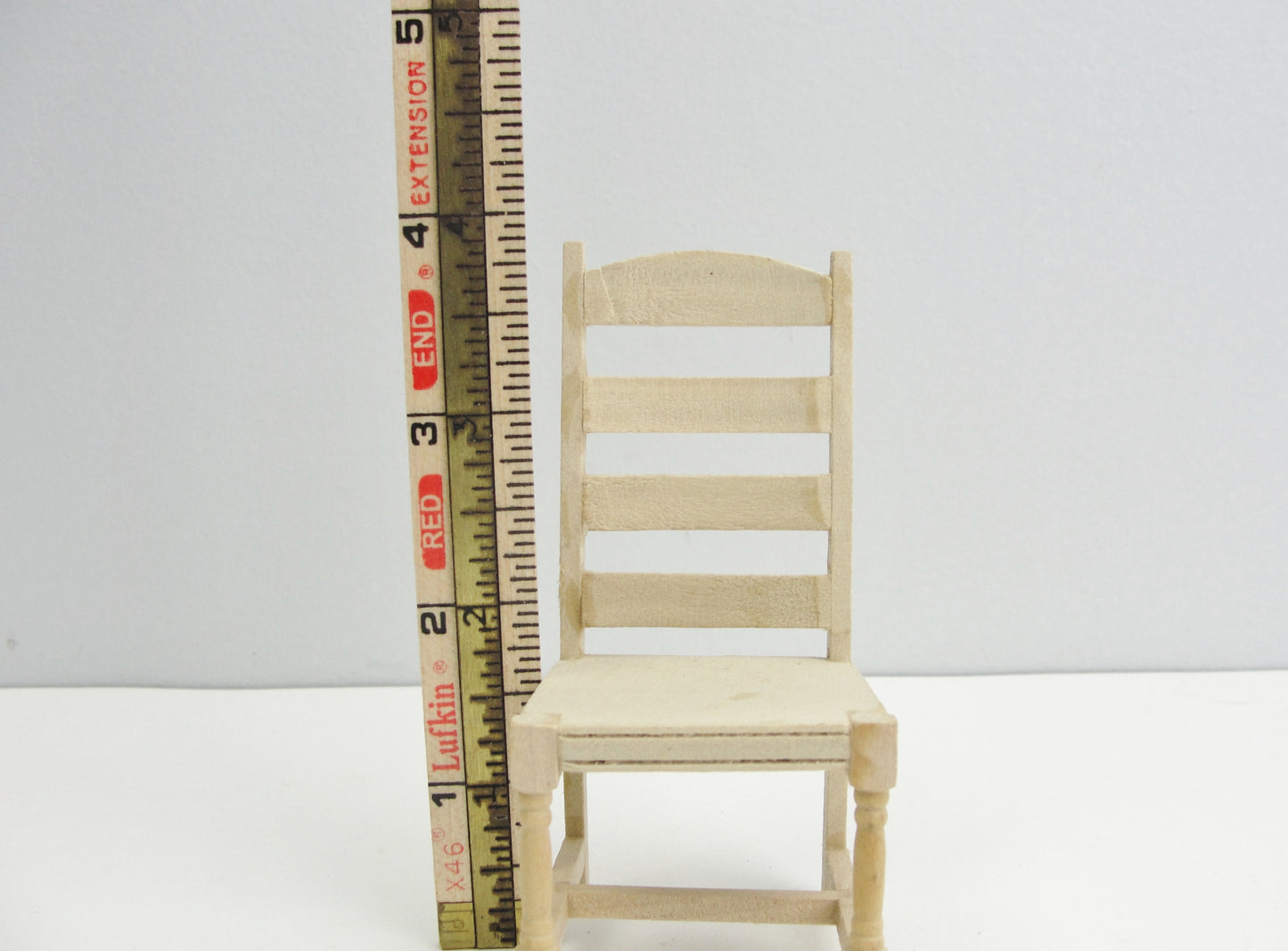 Dollhouse furniture ladder back dining chair