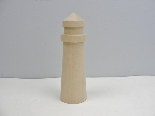 Wooden lighthouses 5 1/2" tall