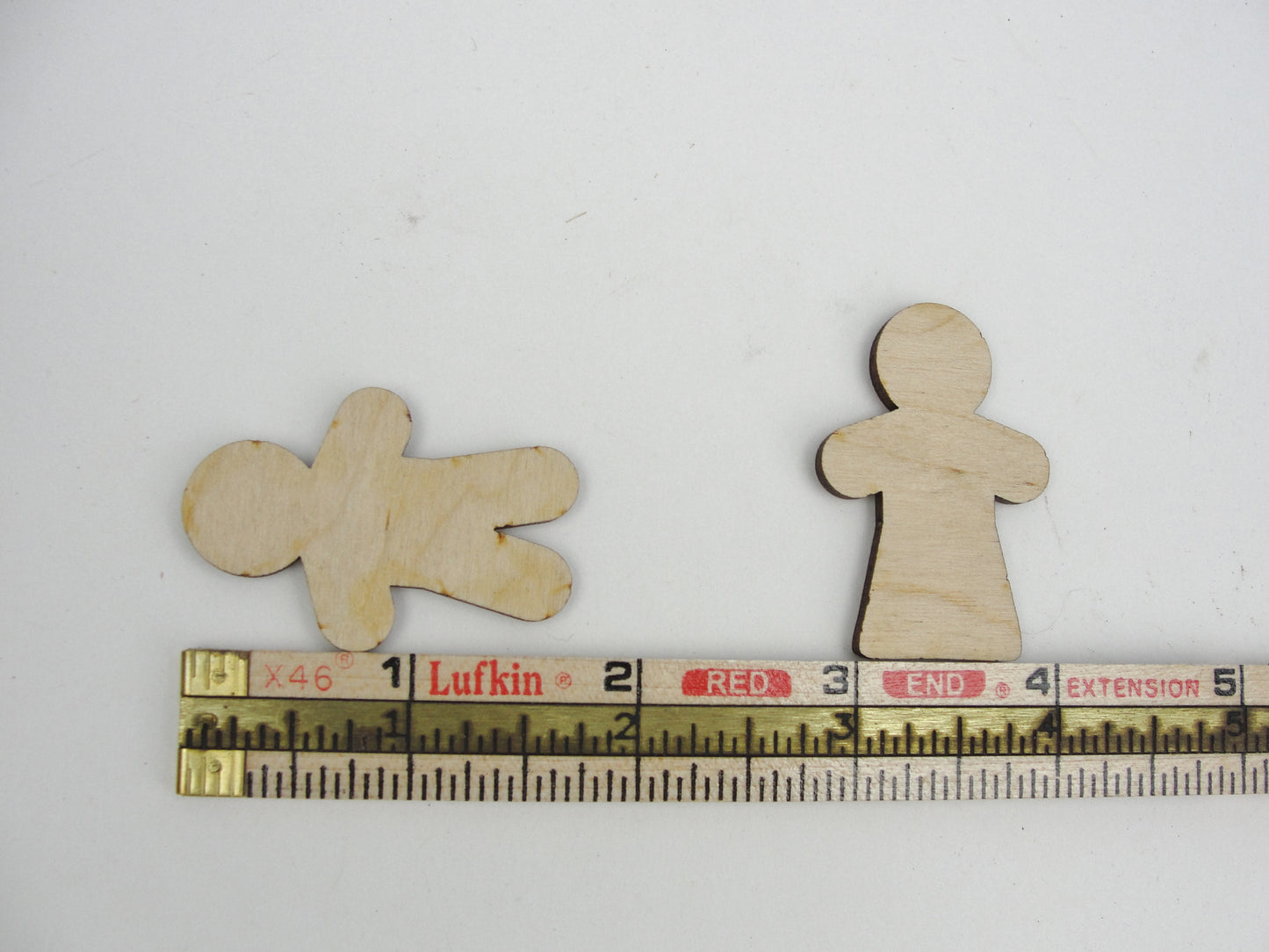 Wooden Gingerbread Man or Woman cutout set of 6