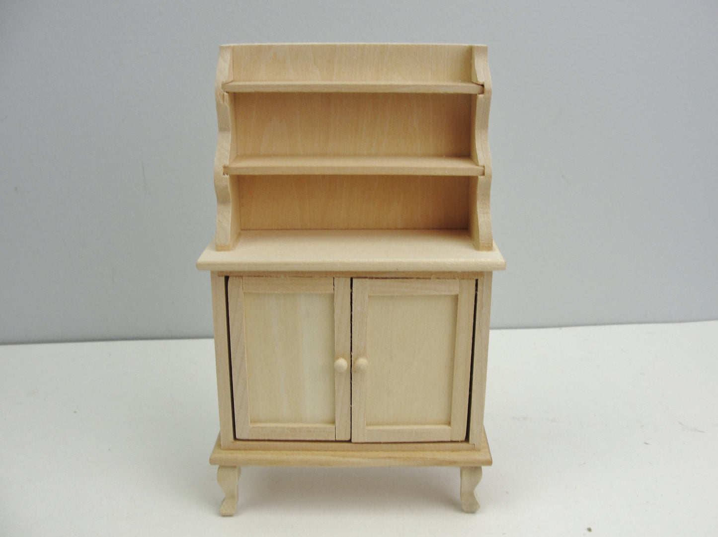 Miniature dollhouse hutch cabinet