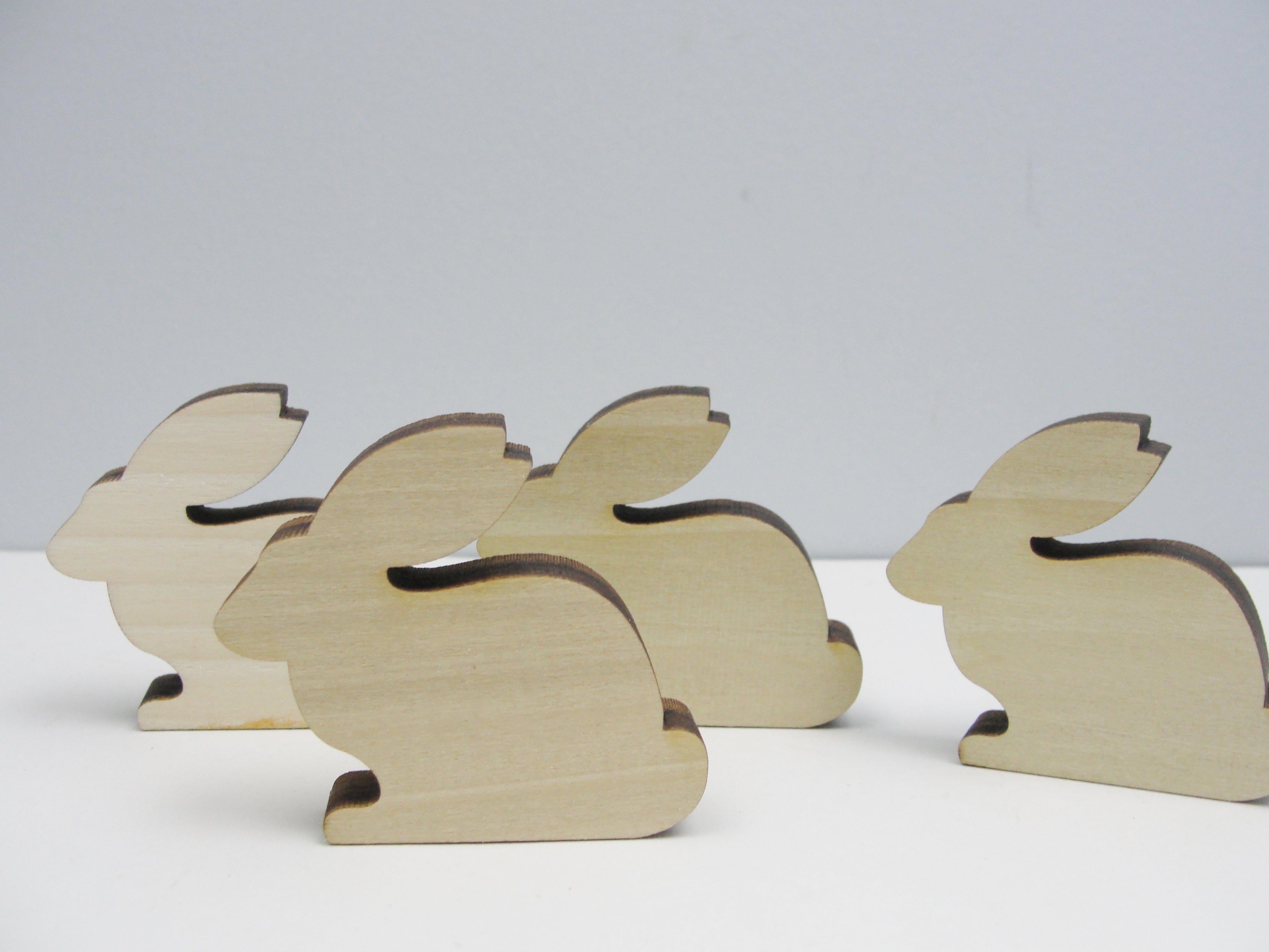 Wooden bunny rabbit cutout 2