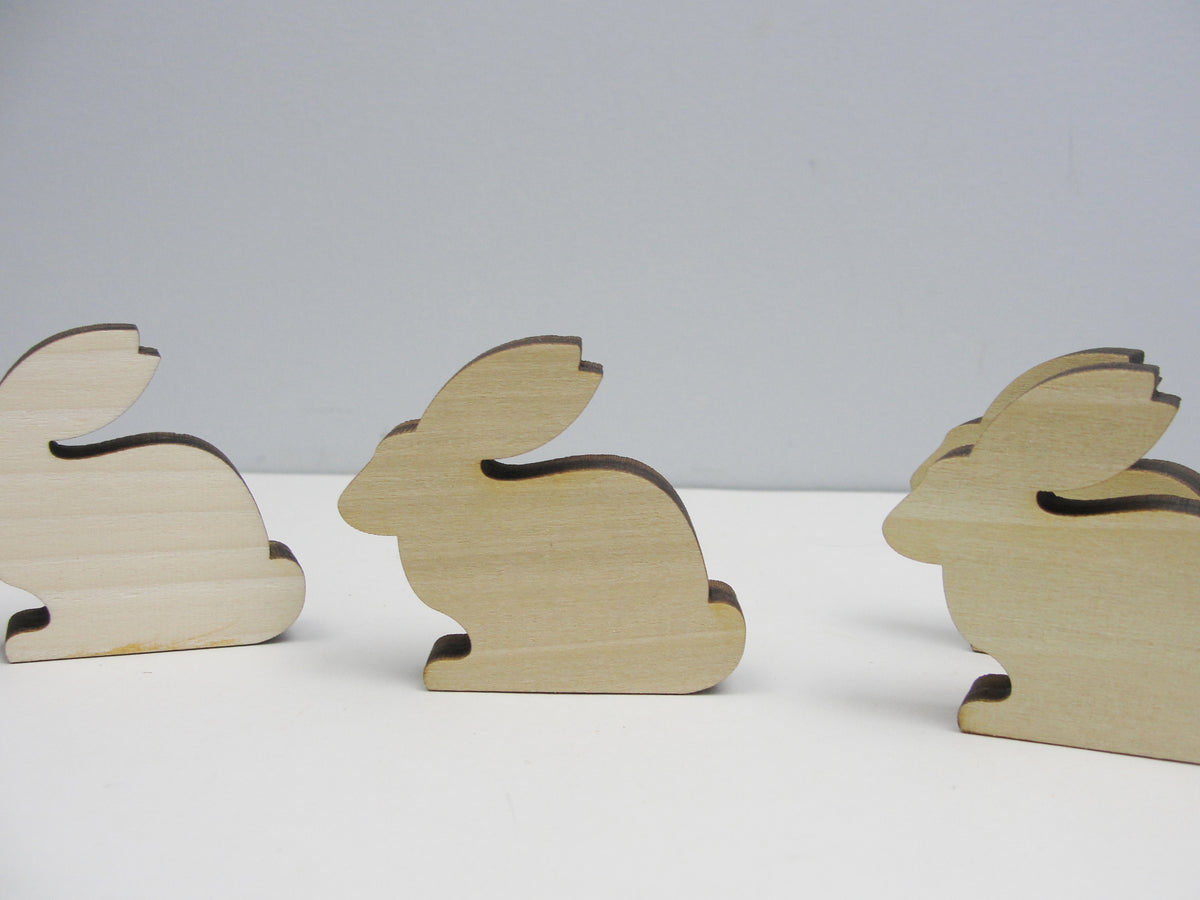 Making Cut Out Rabbits Wooden bunny rabbit cutout 2