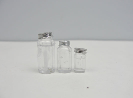 Dollhouse jars fillable set of 12