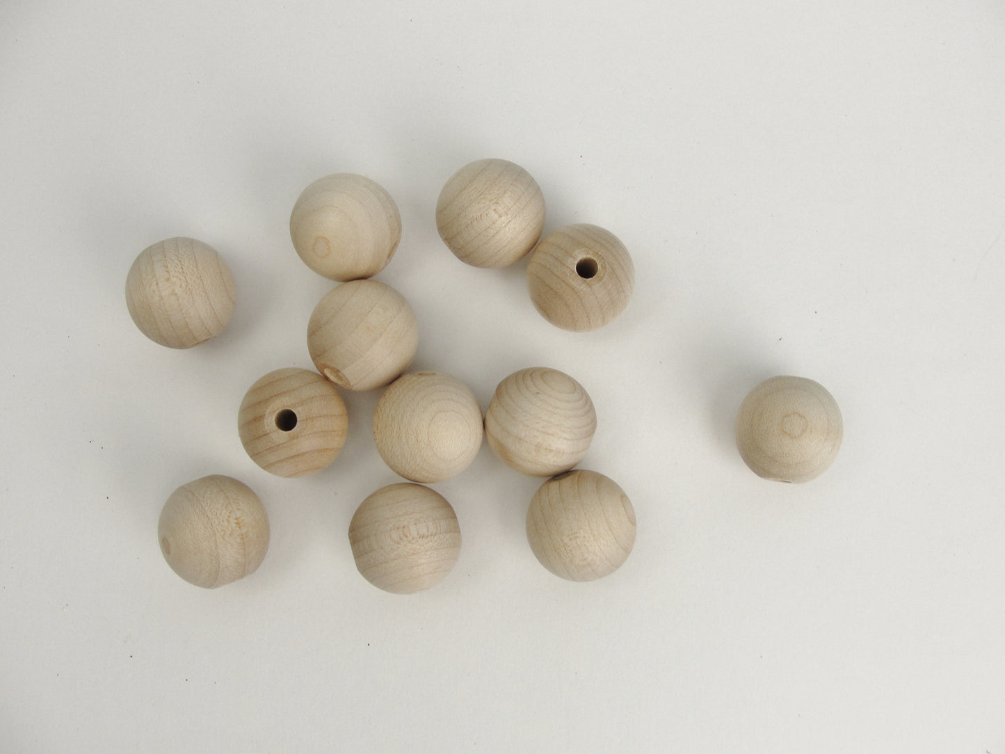 Unfinished Round Wooden bead  3/4" (.75") 20mm - Wood parts - Craft Supply House