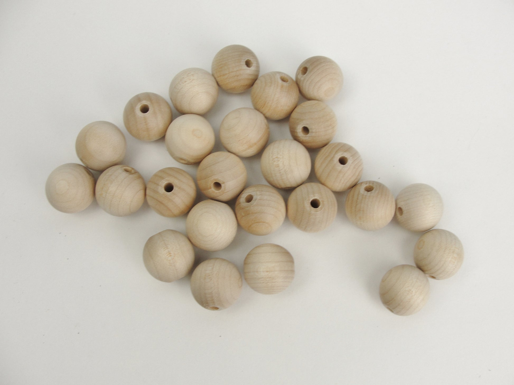 Unfinished Round Wooden bead  3/4" (.75") 20mm - Wood parts - Craft Supply House