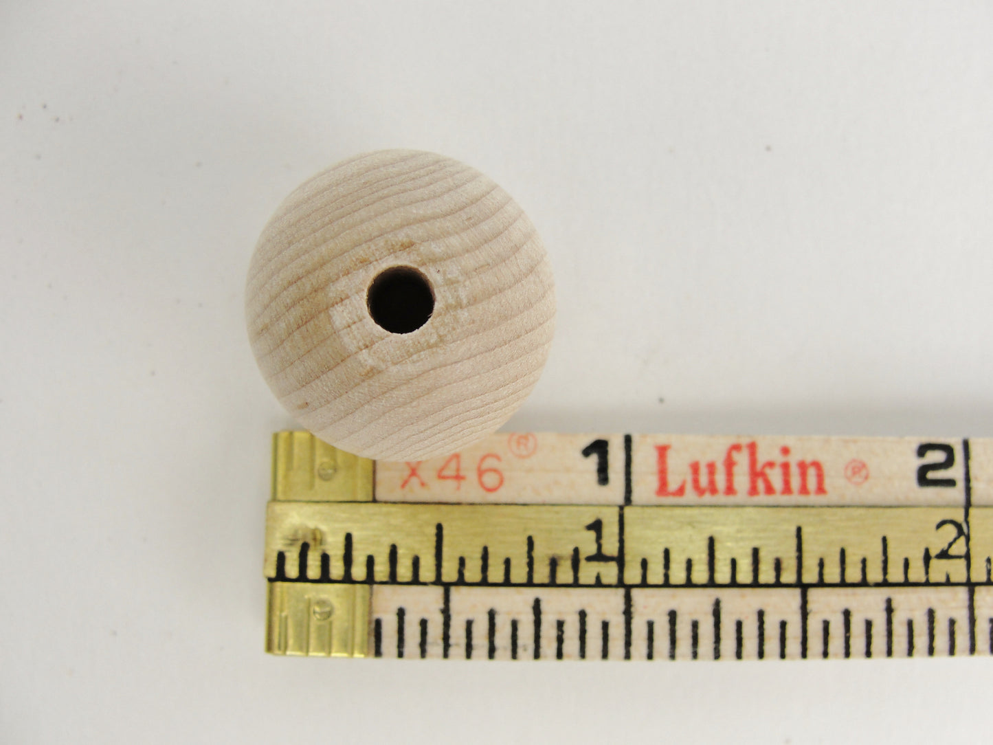 Unfinished Round Wooden bead  3/4" (.75") 20mm - Wood parts - Craft Supply House