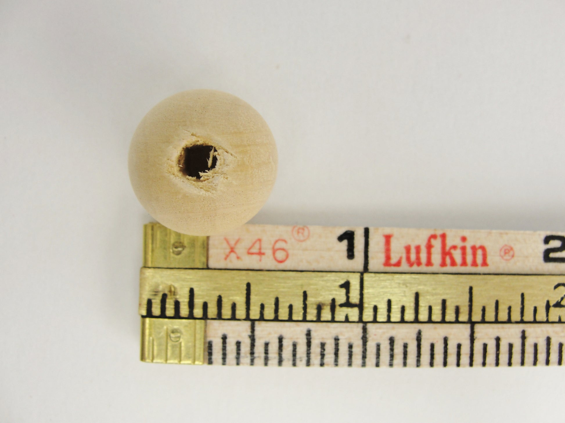 16mm unfinished round wooden beads, 5/8" (.62") with 5/32" hole - Wood parts - Craft Supply House