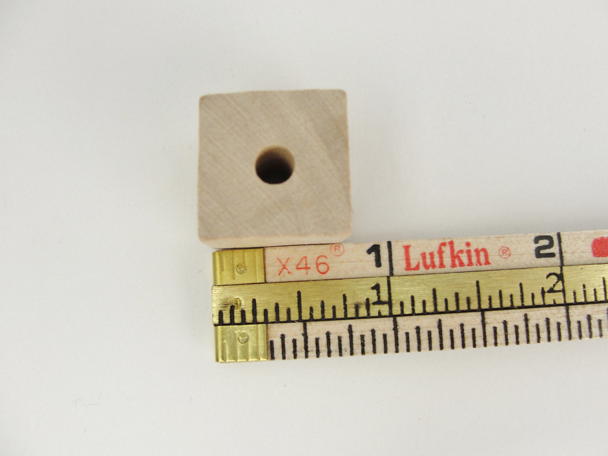 Wooden square cube beads 3/4" with a 3/16" hole - Wood parts - Craft Supply House