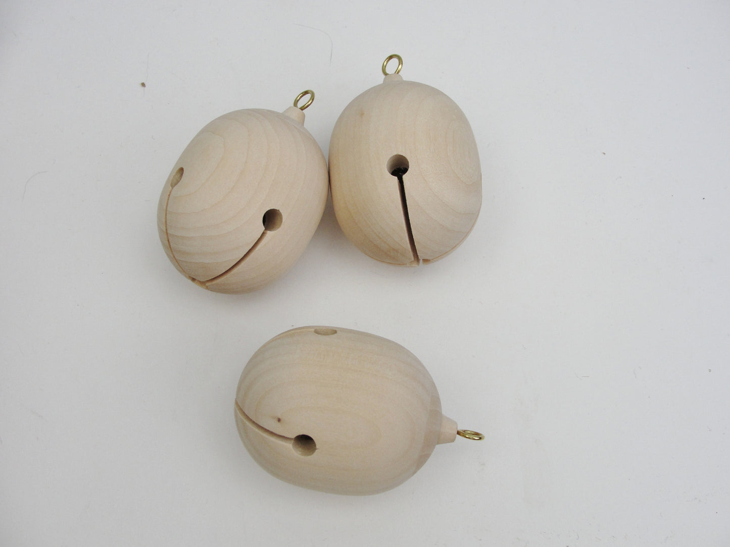 Wood jingle bell choose of 3 available sizes - Wood parts - Craft Supply House