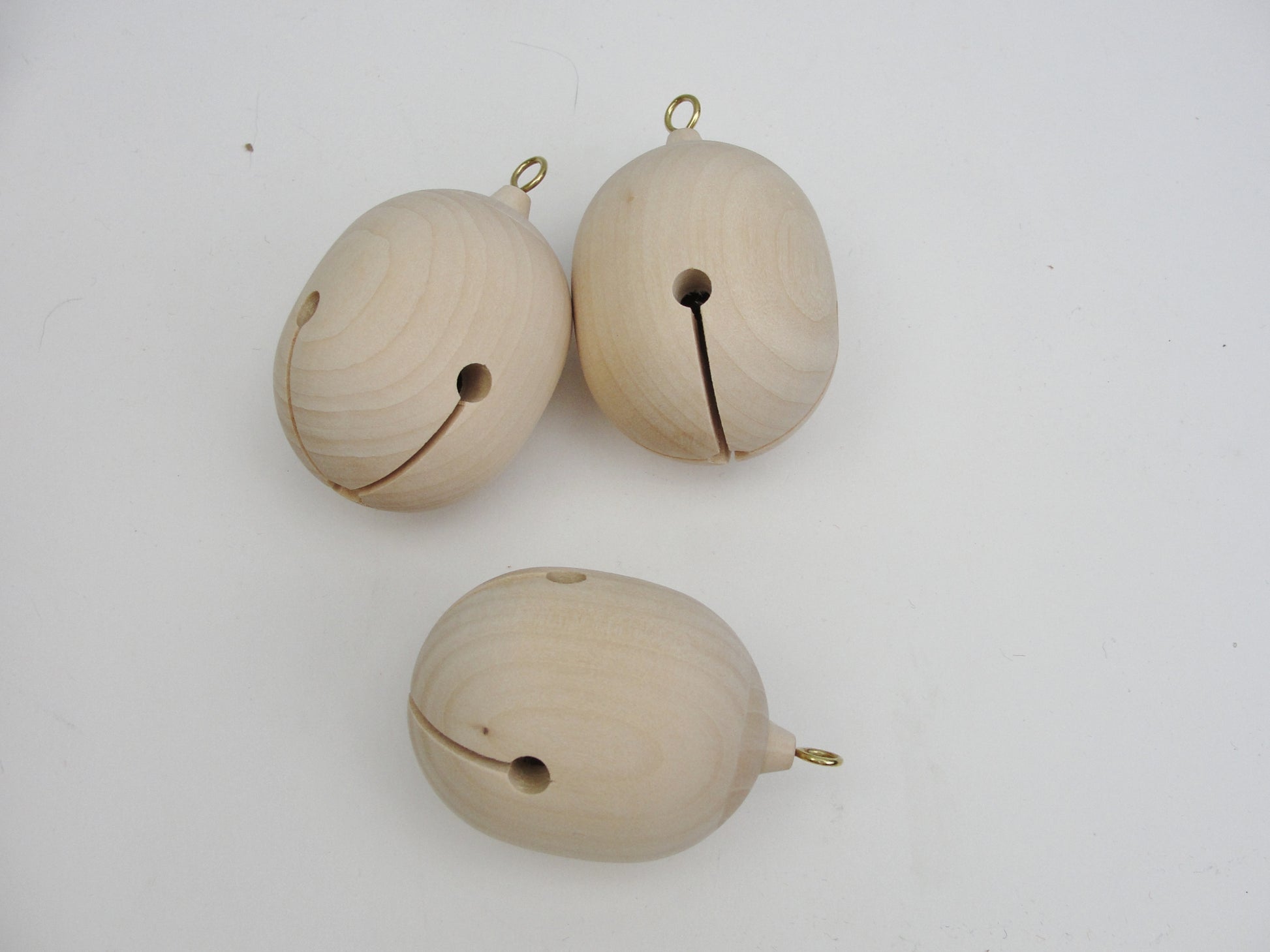 Wood jingle bell choose of 3 available sizes - Wood parts - Craft Supply House