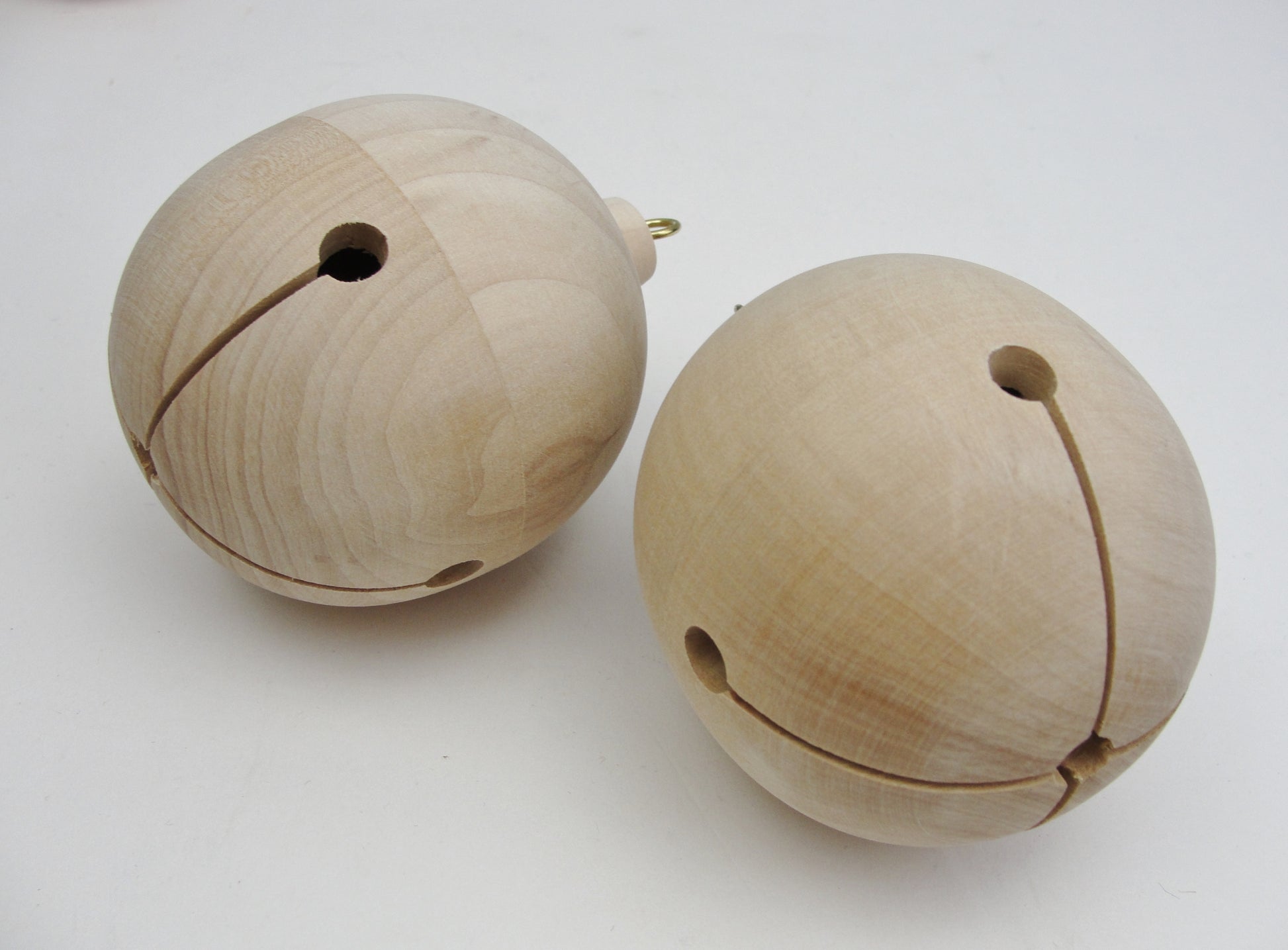 Wood jingle bell choose of 3 available sizes - Wood parts - Craft Supply House
