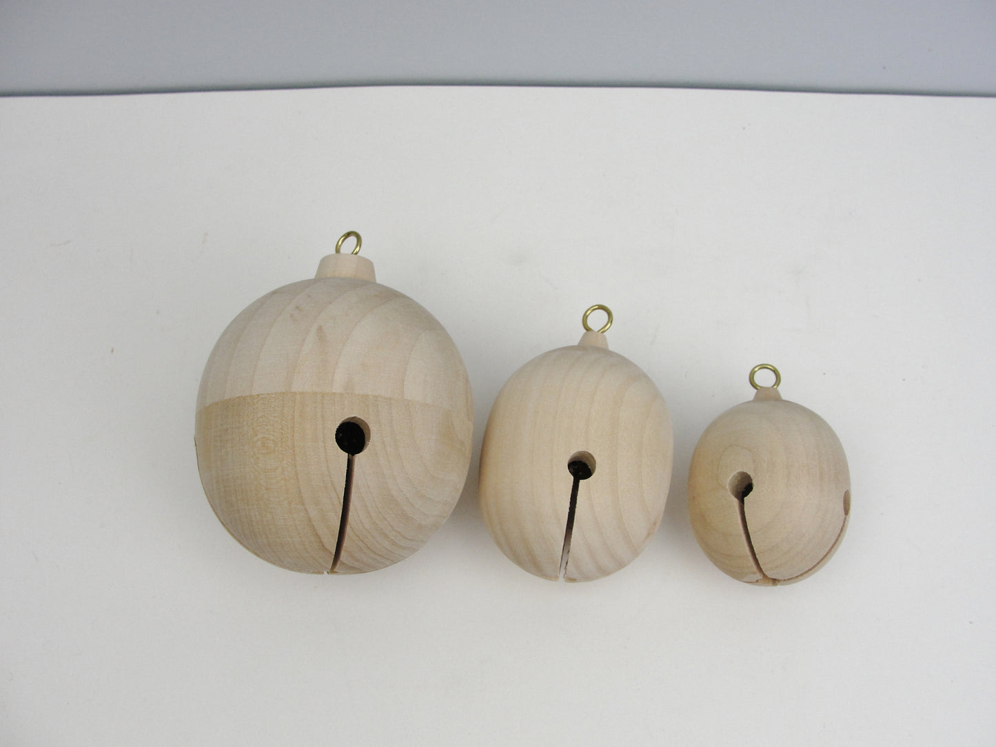Wood jingle bell choose of 3 available sizes - Wood parts - Craft Supply House