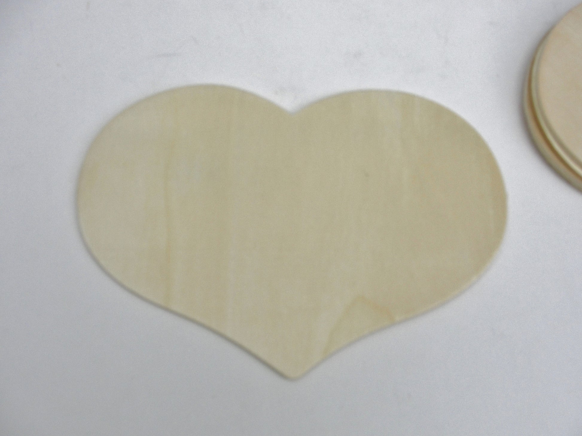 Large wooden 6" hearts unfinished - Wood parts - Craft Supply House