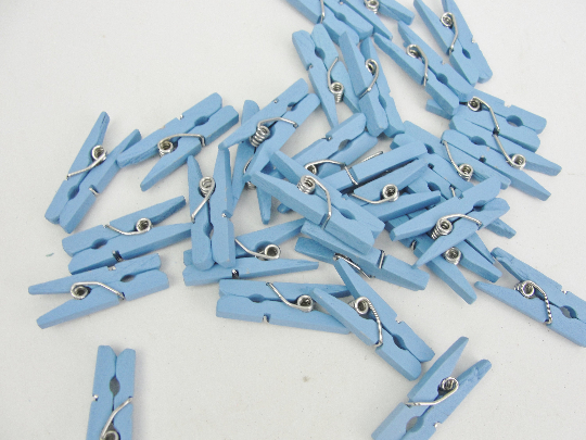 Tiny clothespins, 1" miniature clothespins choose your color