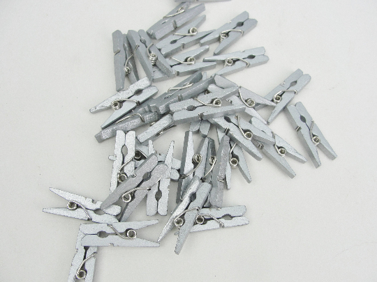 Tiny clothespins, 1" miniature clothespins choose your color