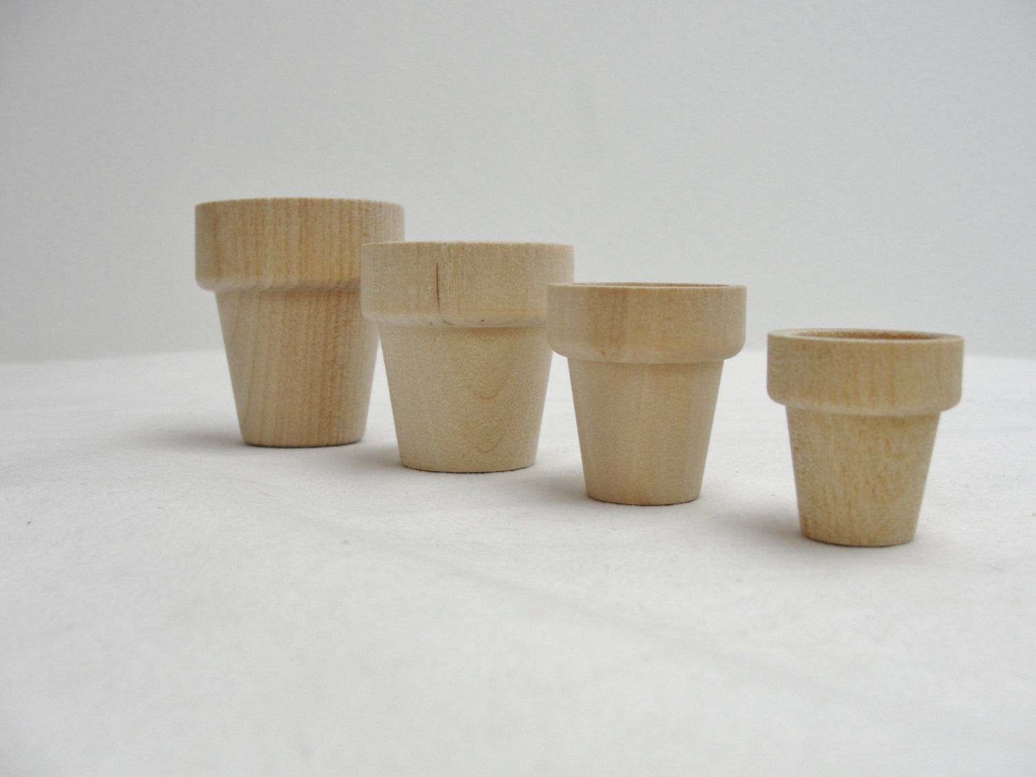 Wooden flower pot sample pack - Wood parts - Craft Supply House