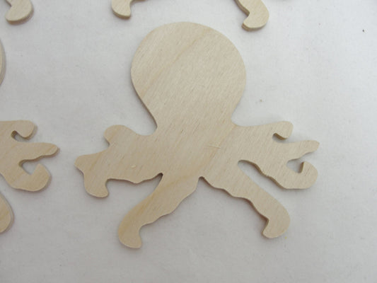 Octopus cutouts set of 4 - Wood parts - Craft Supply House