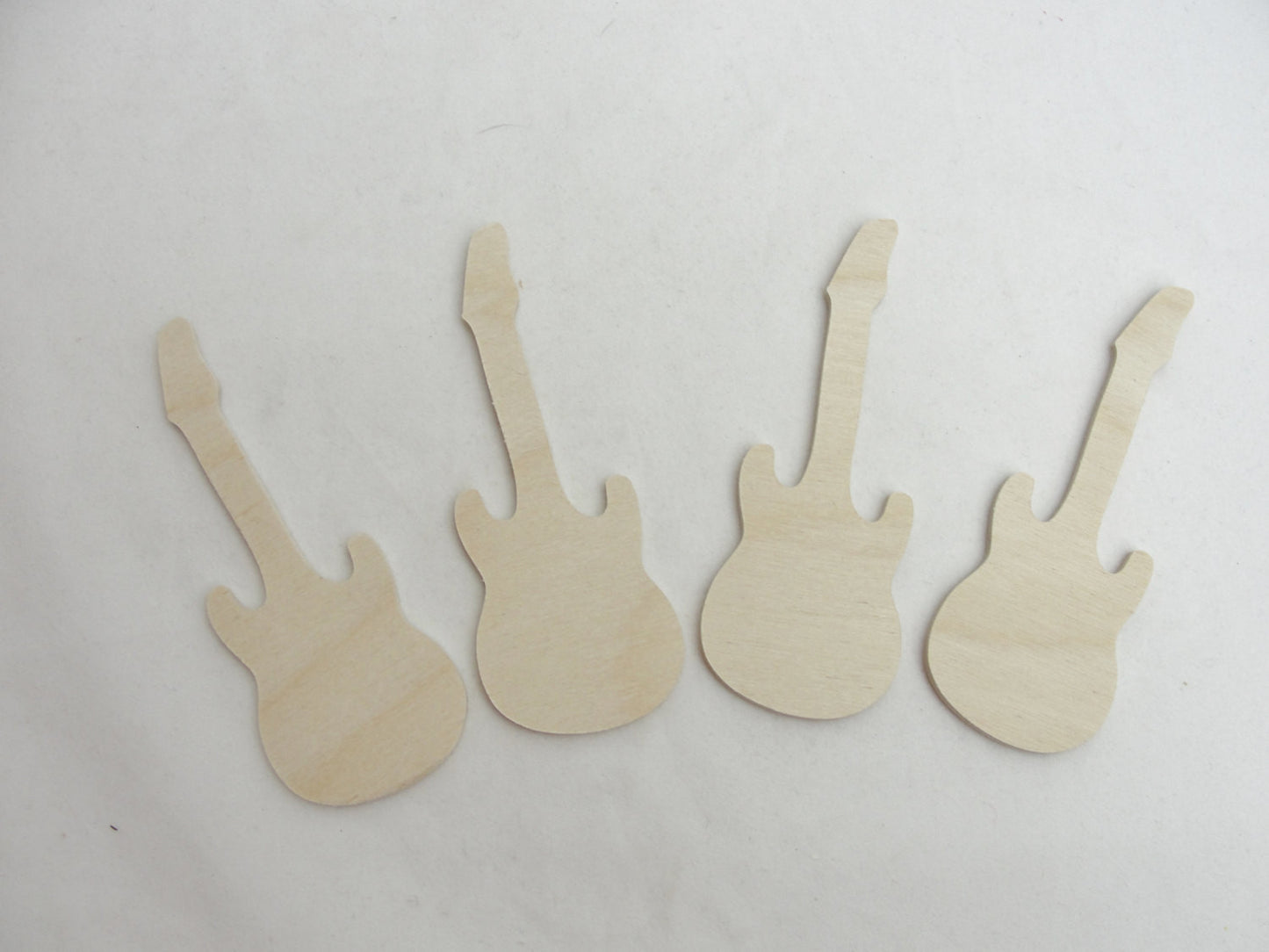 Guitar cutouts set of 4 - Wood parts - Craft Supply House