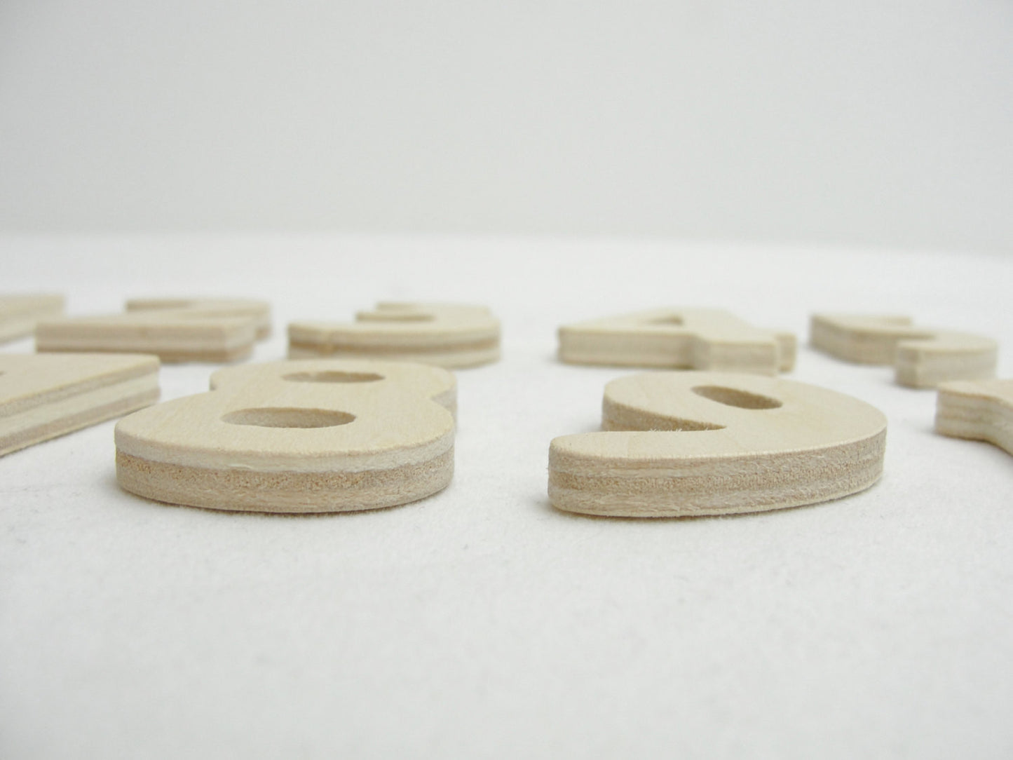Wooden numbers 1 through 10, diy numbers 1 - 10, unfinished wooden numbers - Wood parts - Craft Supply House