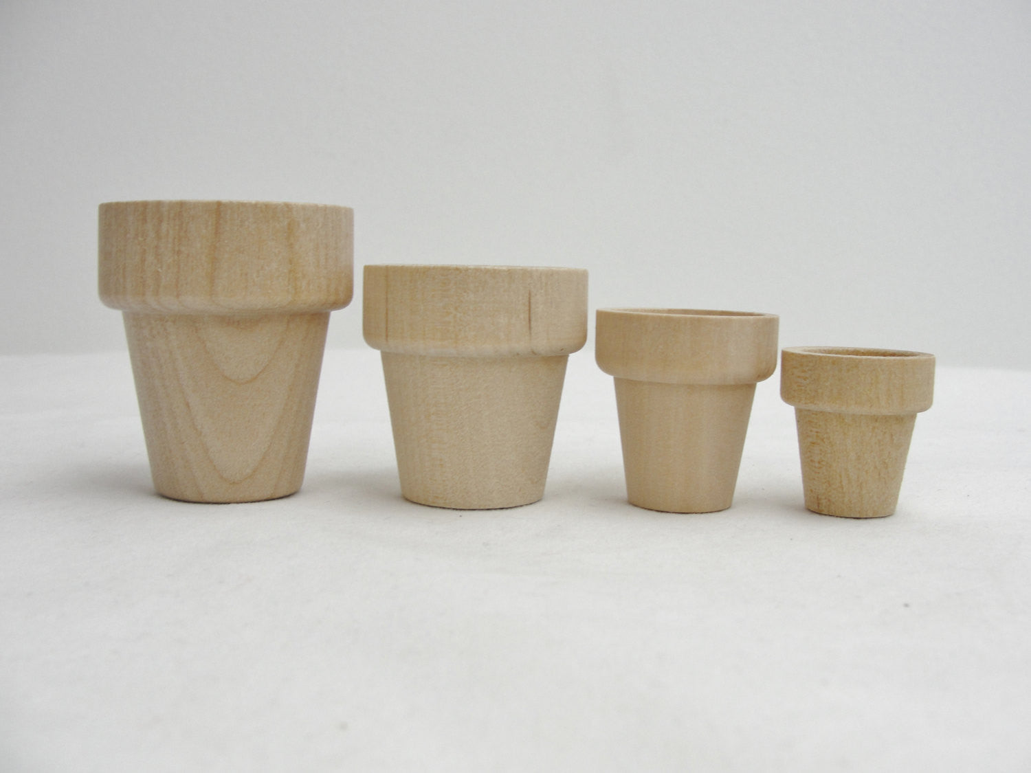 Wooden flower pot sample pack - Wood parts - Craft Supply House