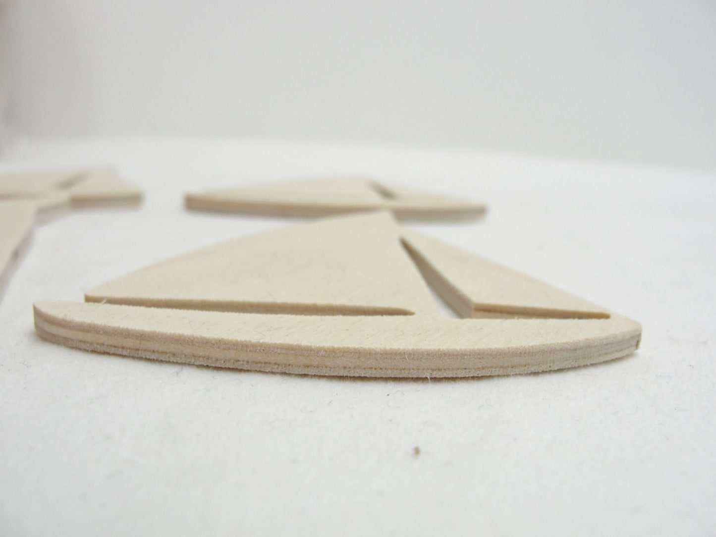 Sailboat cutouts set of 4 - Wood parts - Craft Supply House