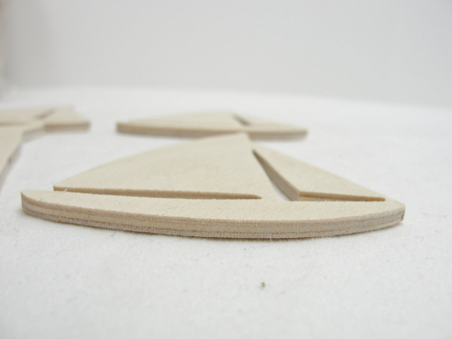 Sailboat cutouts set of 4 - Wood parts - Craft Supply House