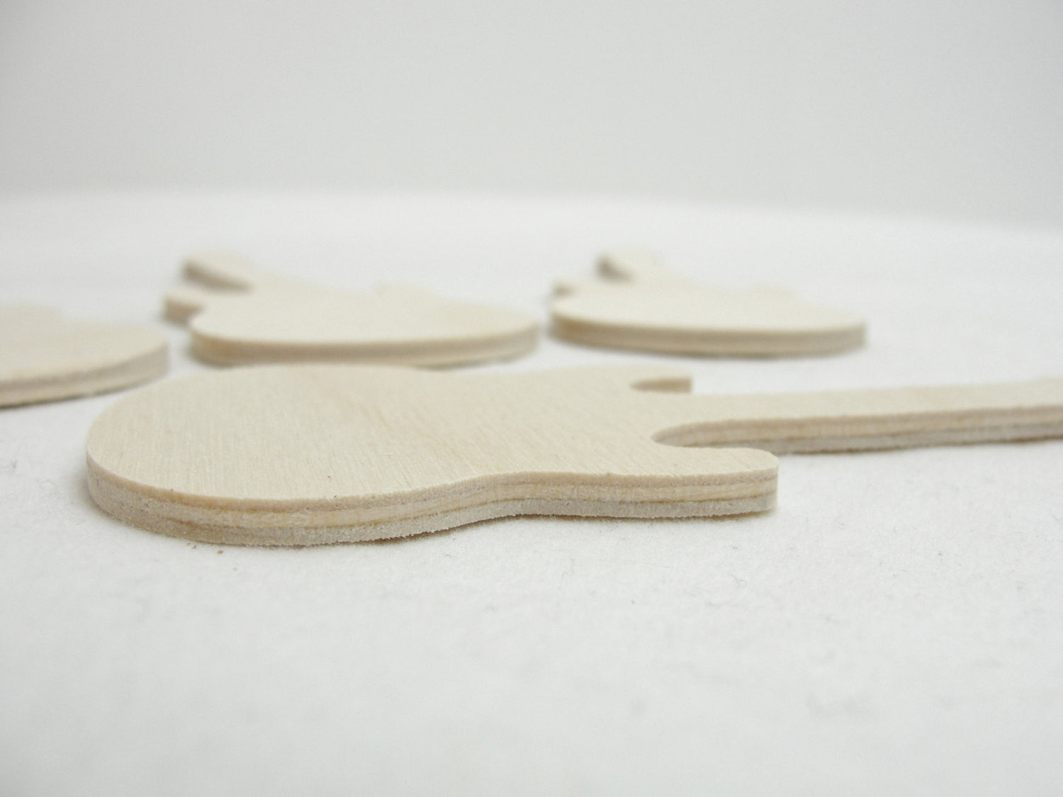 Guitar cutouts set of 4 - Wood parts - Craft Supply House