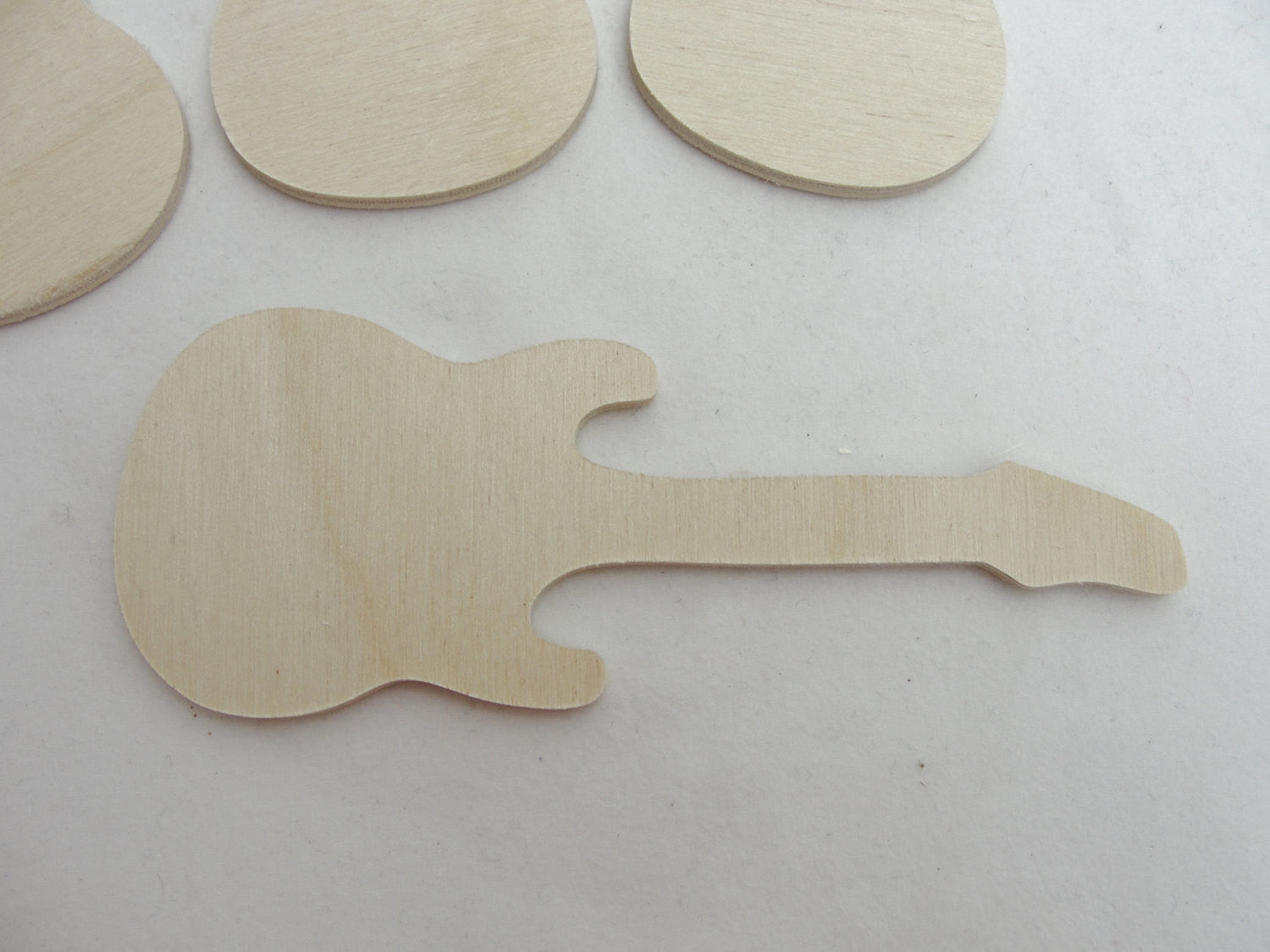 Guitar cutouts set of 4 - Wood parts - Craft Supply House