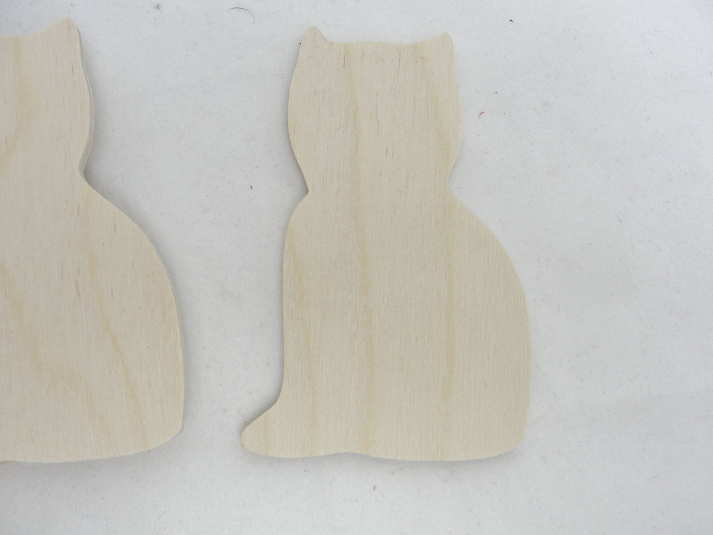 Wooden cat cutouts set of 4 - Wood parts - Craft Supply House