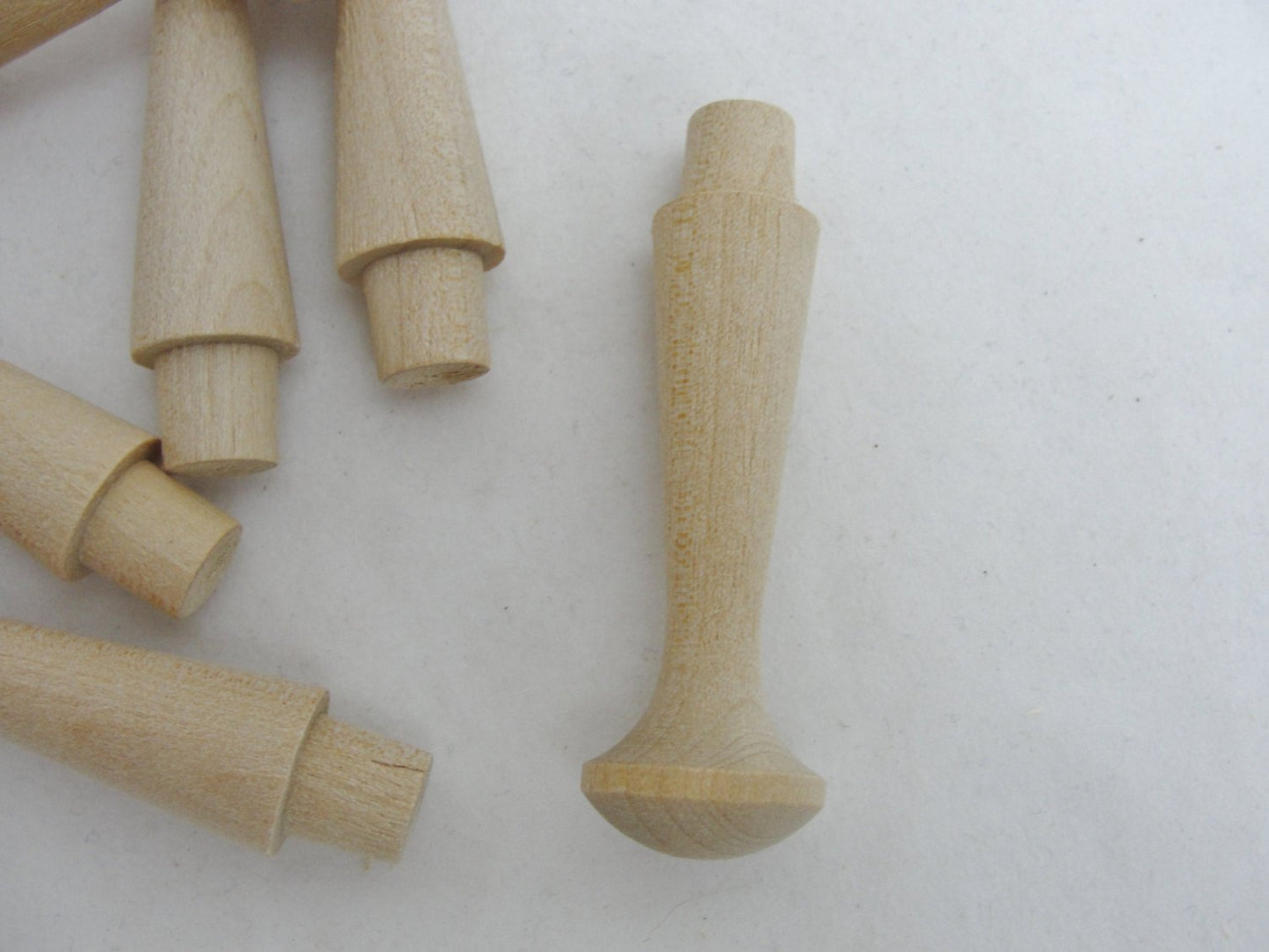 Small shaker pegs 1 3/4" birch set of 6 - Wood parts - Craft Supply House