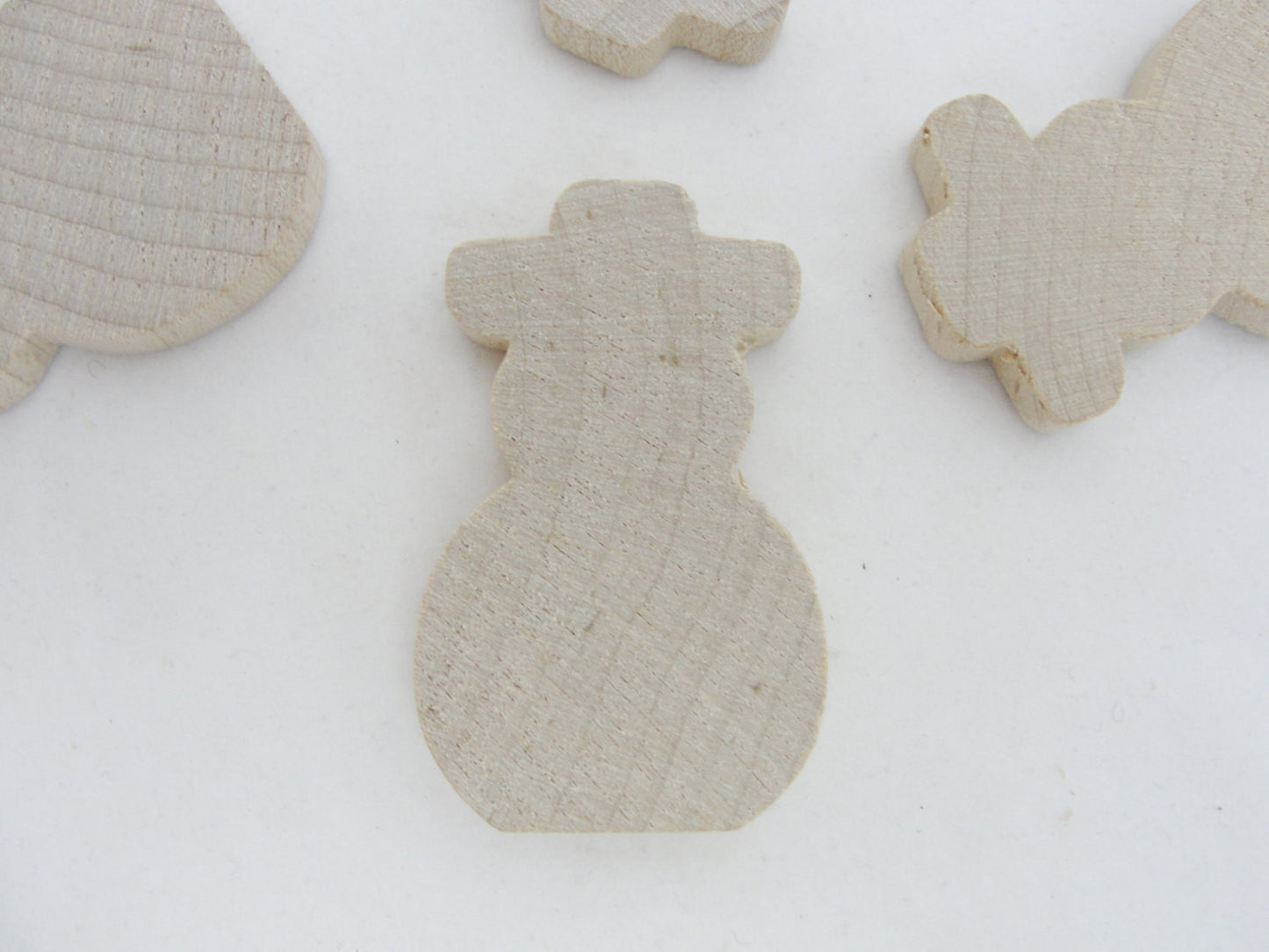 Snowman cutout 1 3/4" tall set of 6 - Wood parts - Craft Supply House
