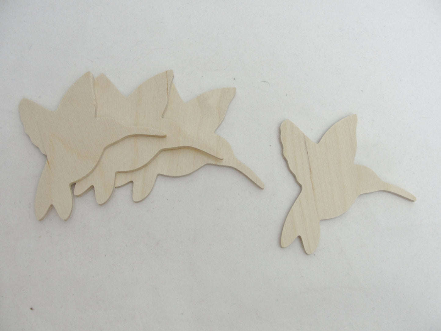 Hummingbird cutouts set of 4 - Wood parts - Craft Supply House