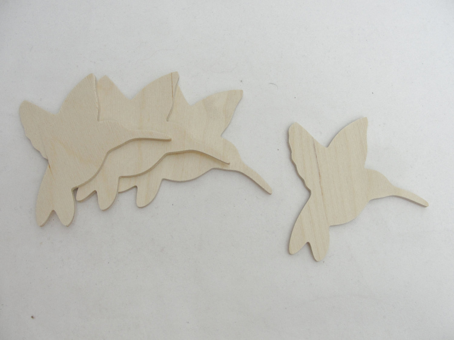 Hummingbird cutouts set of 4 - Wood parts - Craft Supply House
