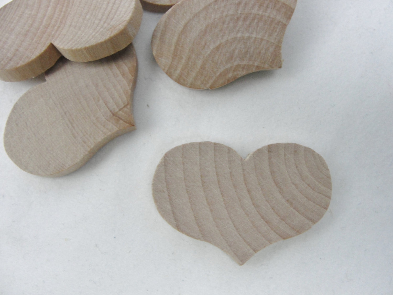 Wooden country hearts 2 1/4" wide 1 11/16" tall 1/4" thick unfinished - Wood parts - Craft Supply House