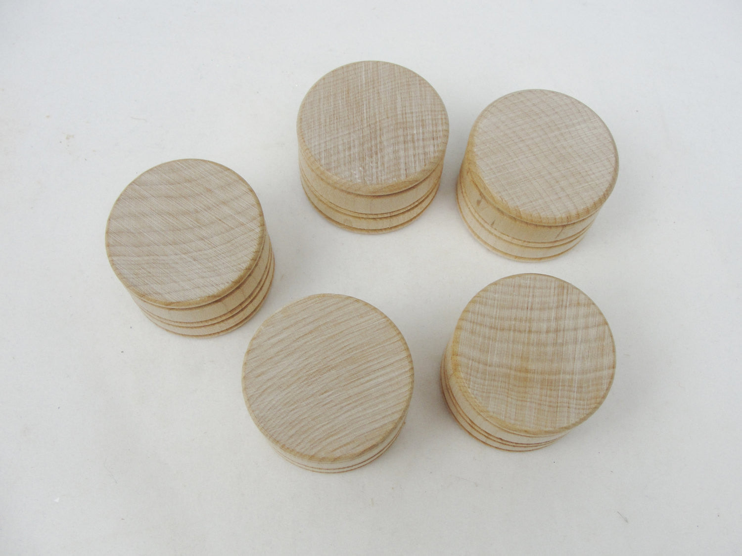 Wooden tooth fairy jar, lock of hair box, tiny keepsake box or ring box set of 5 - Wood parts - Craft Supply House