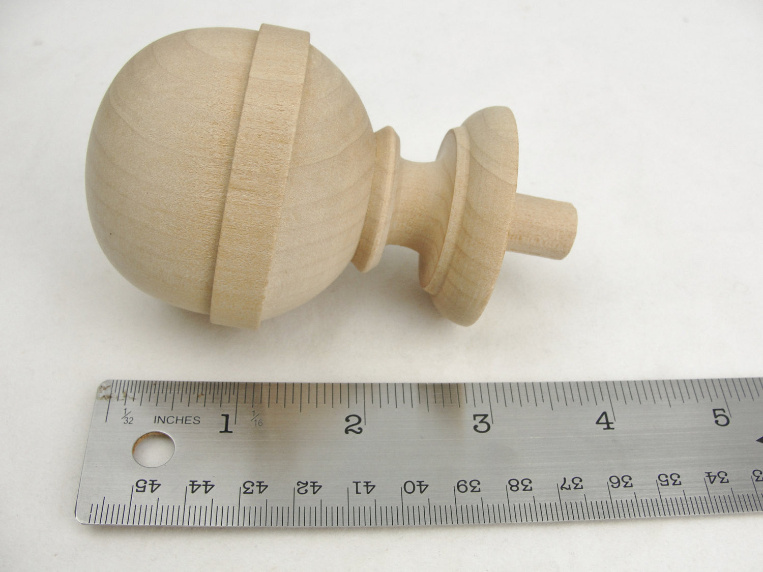 Large wooden ball finial - Wood parts - Craft Supply House
