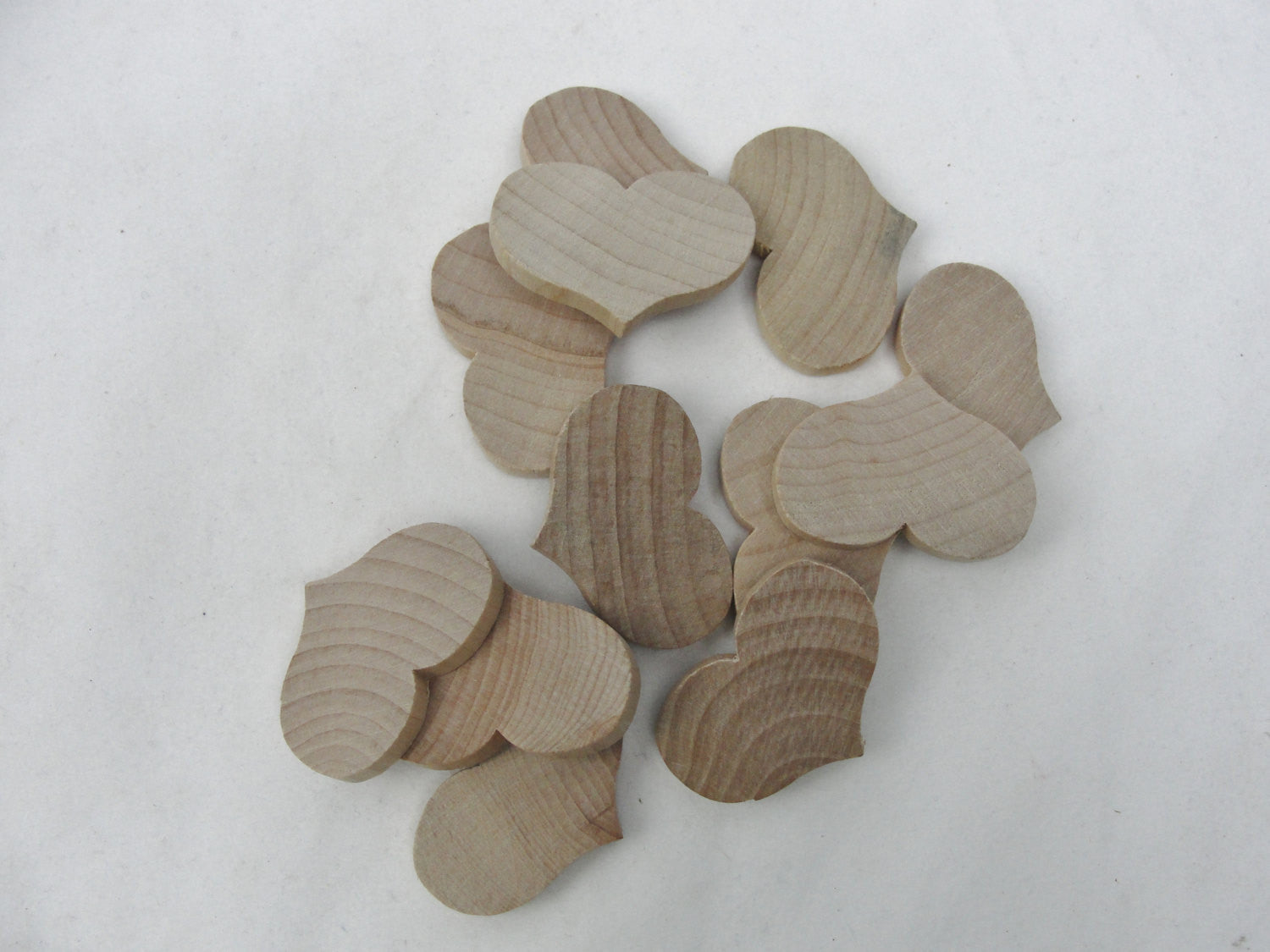 Wooden country hearts 2 1/4" wide 1 11/16" tall 1/4" thick unfinished - Wood parts - Craft Supply House