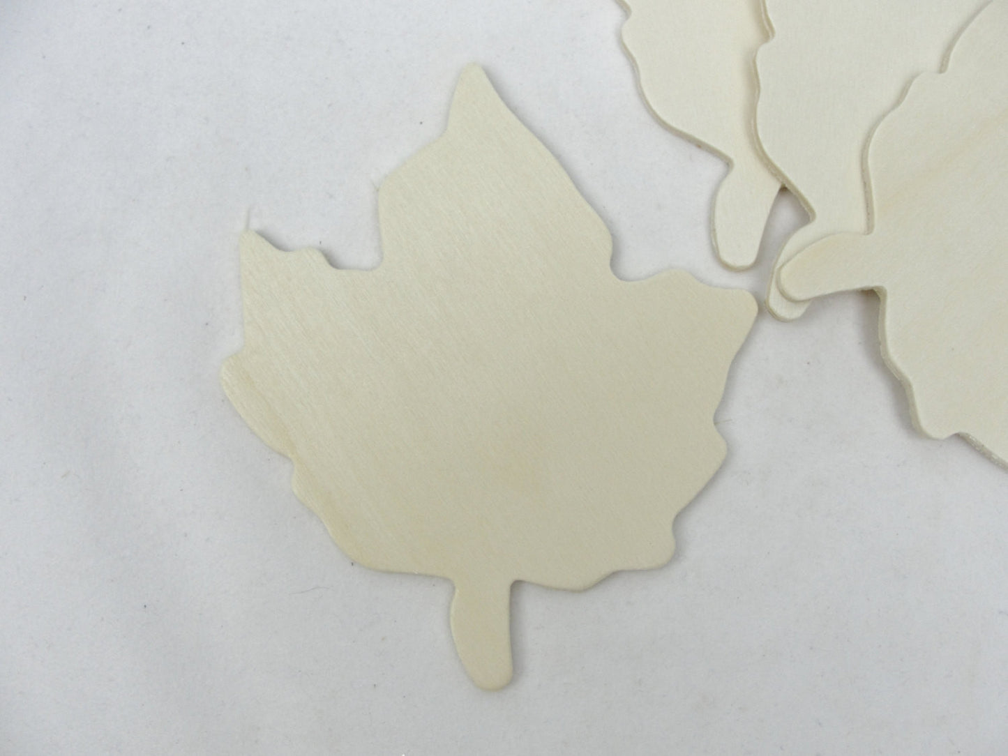 Extra Large Wooden maple leaf cutout set of 4 - Wood parts - Craft Supply House