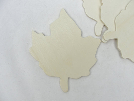 Extra Large Wooden maple leaf cutout set of 4 - Wood parts - Craft Supply House
