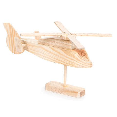 Rescue helicopter wood model kit - Model kits - Craft Supply House