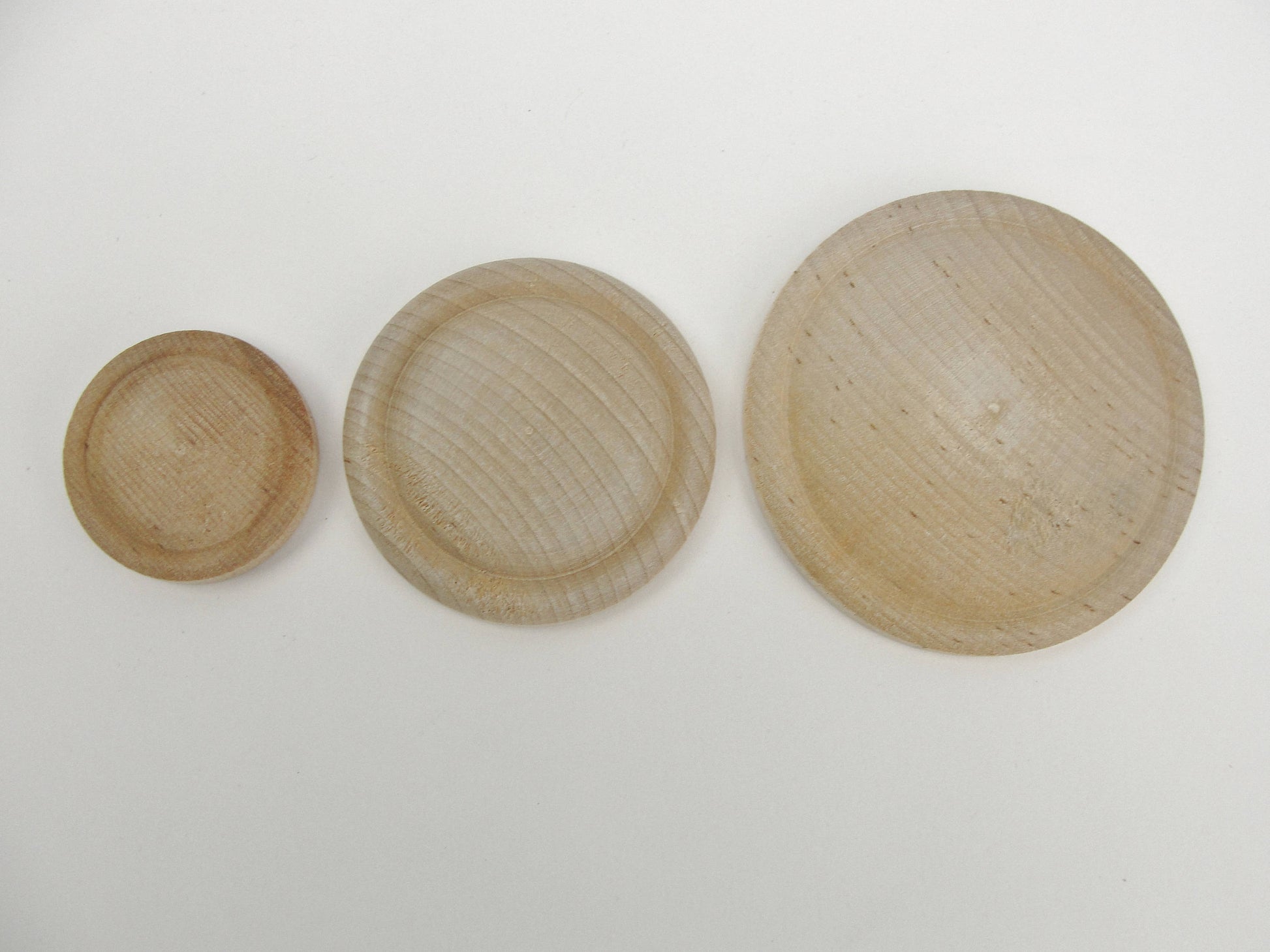Medium wood rosette set of 4 - Wood parts - Craft Supply House