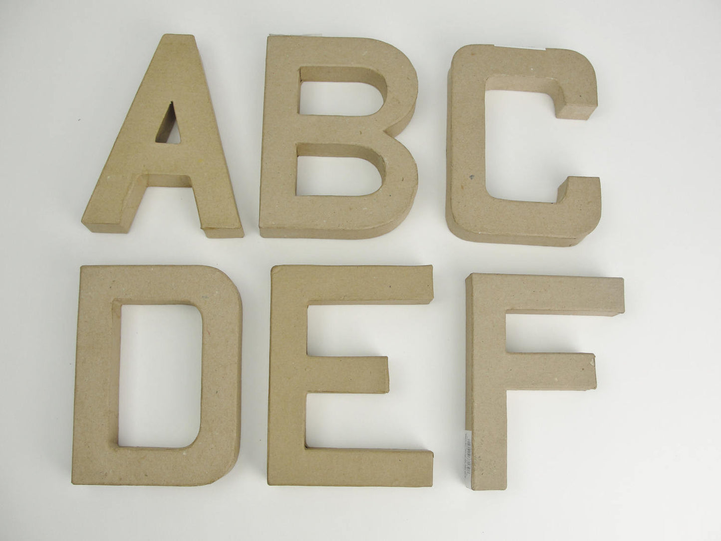 Paper Mache letters 6" tall - Paper Mache - Craft Supply House